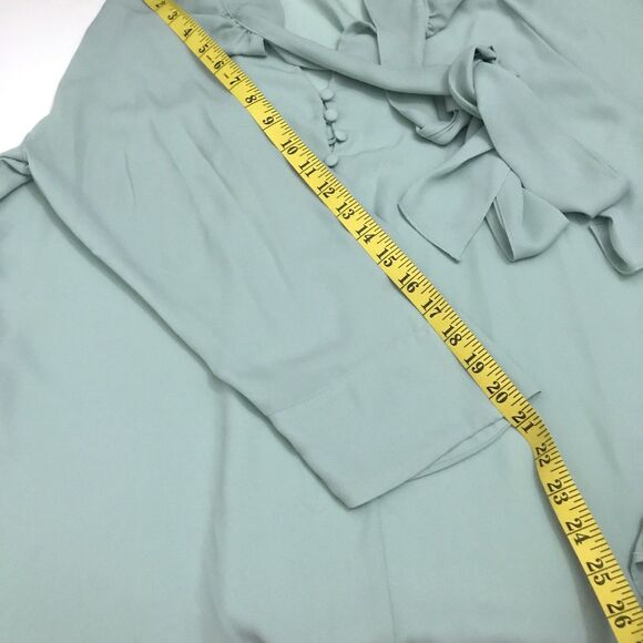 Eva Mendes Women’s Blouse Mint Green Color Size XL - Picture 6 of 11